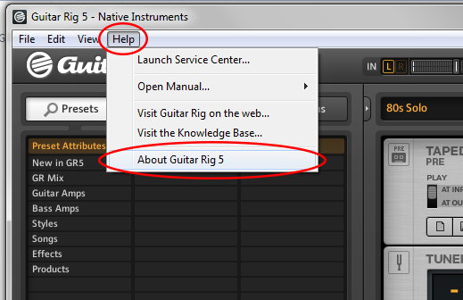 Guitar Rig 5 Serial Number